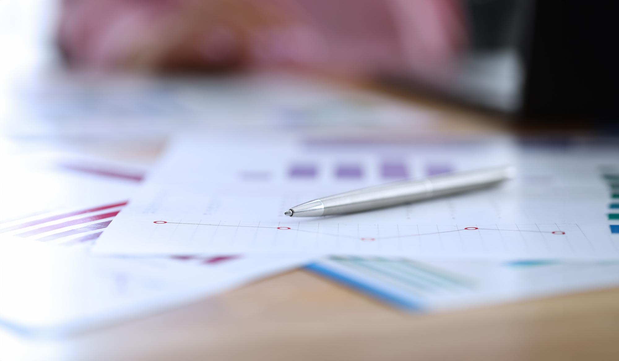Detail: Budgetplan auf Papier